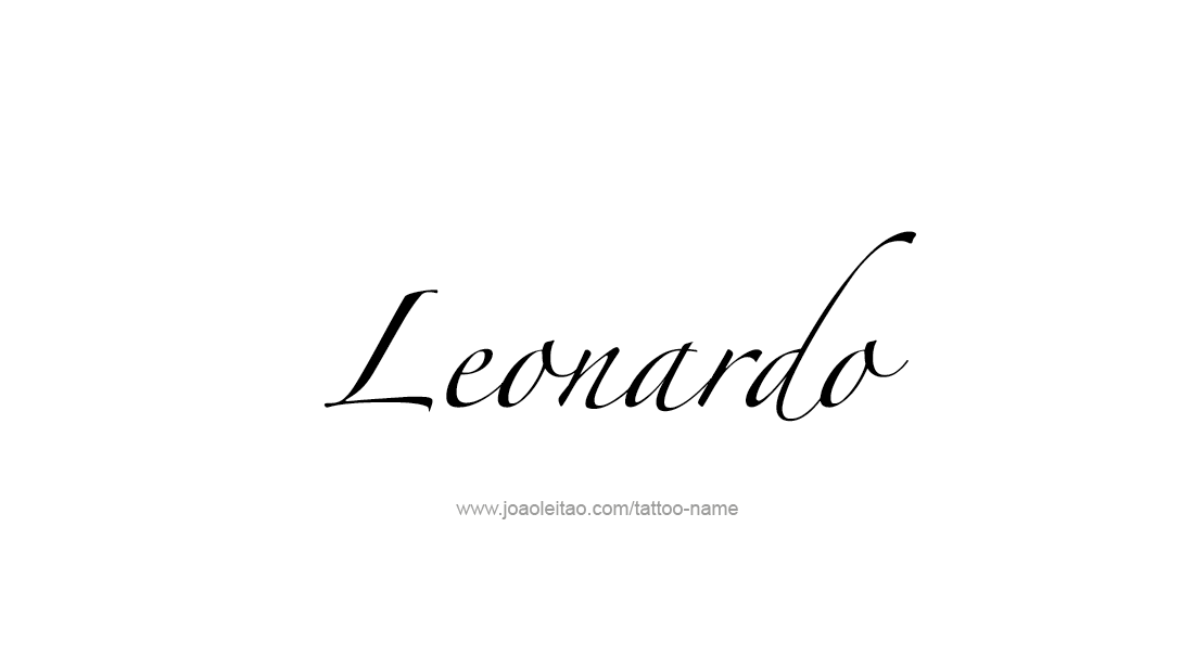 Tattoo Design  Name Leonardo   