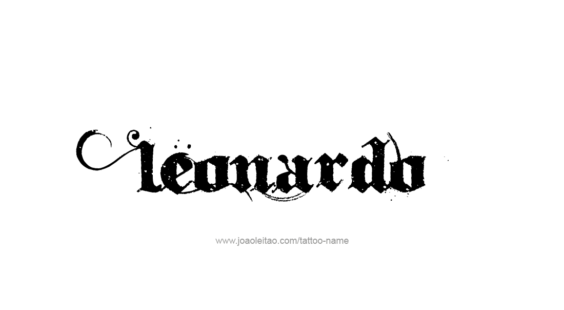 Tattoo Design  Name Leonardo   