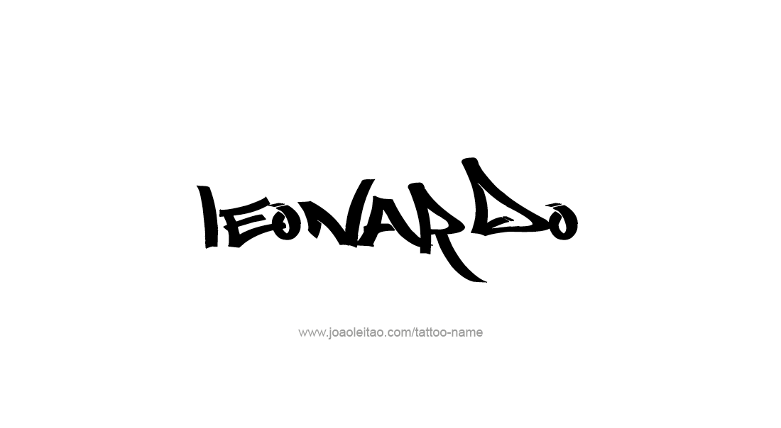 Tattoo Design  Name Leonardo   