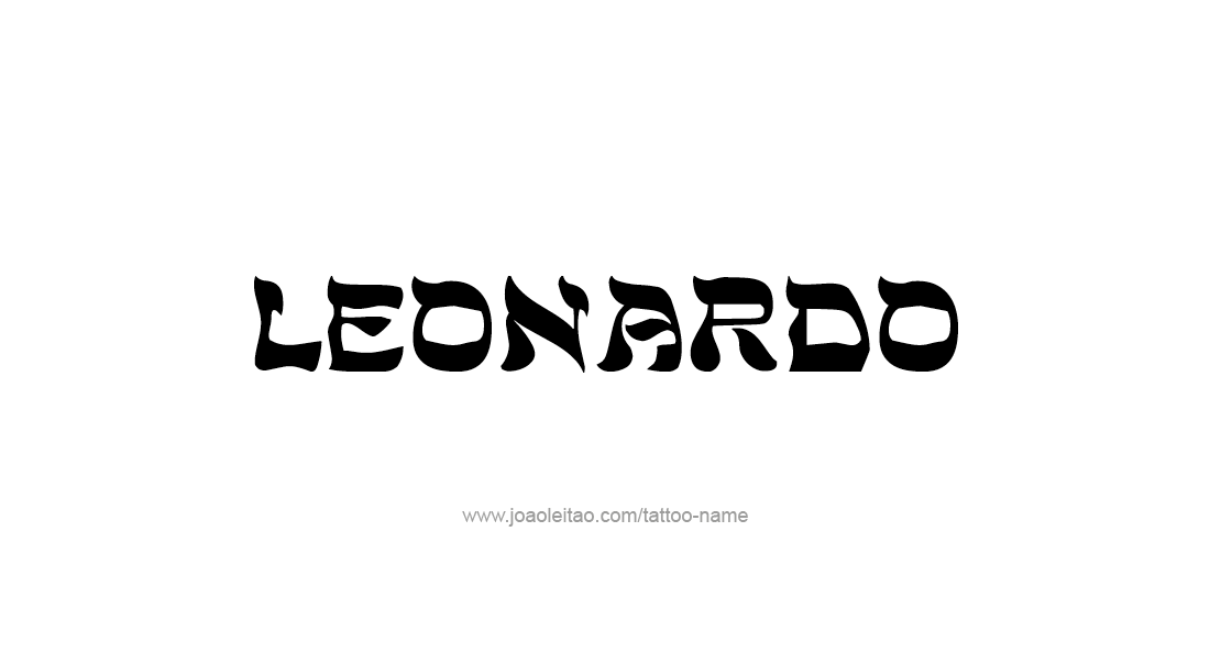 Tattoo Design  Name Leonardo   