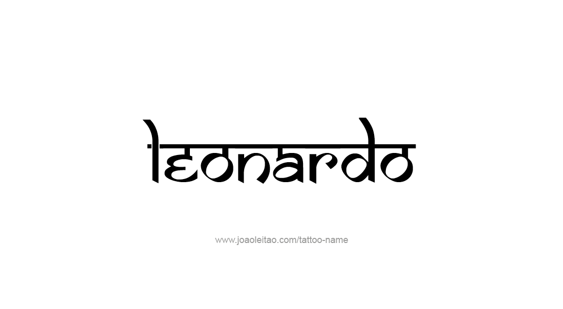 Tattoo Design  Name Leonardo   