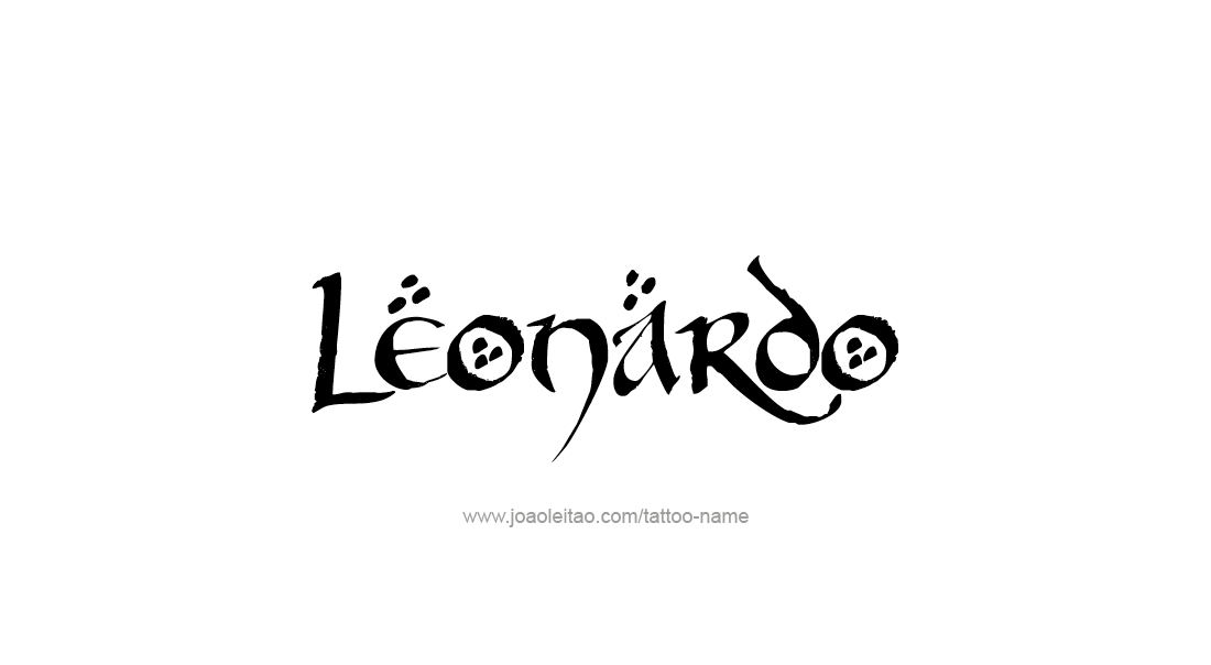 Tattoo Design  Name Leonardo   