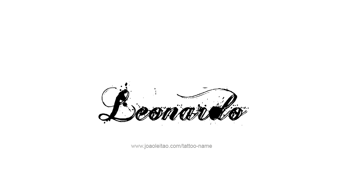 Tattoo Design  Name Leonardo   