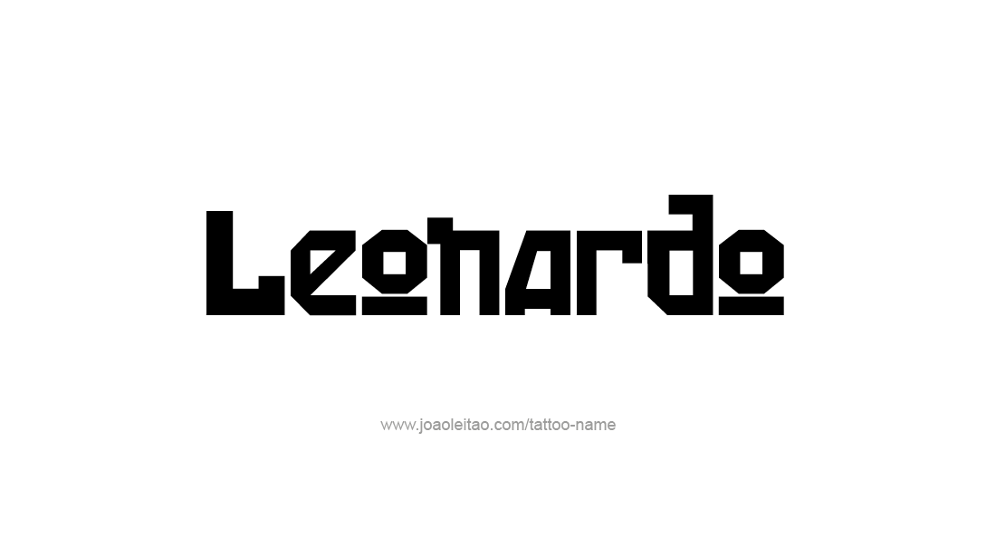 Tattoo Design  Name Leonardo   