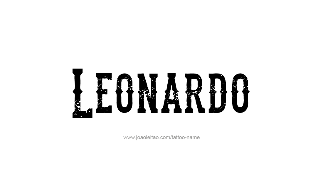 Tattoo Design  Name Leonardo   