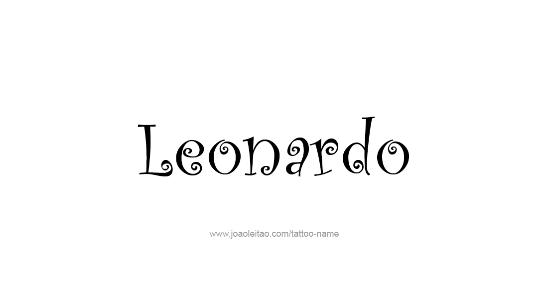 Tattoo Design  Name Leonardo   