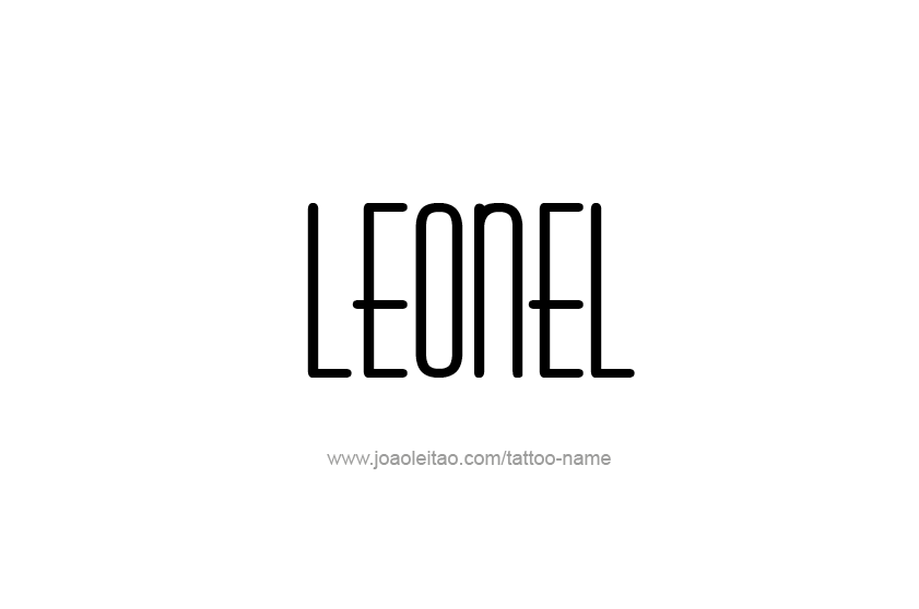 Tattoo Design  Name Leonel   