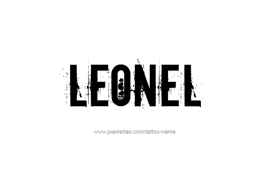 Tattoo Design  Name Leonel   