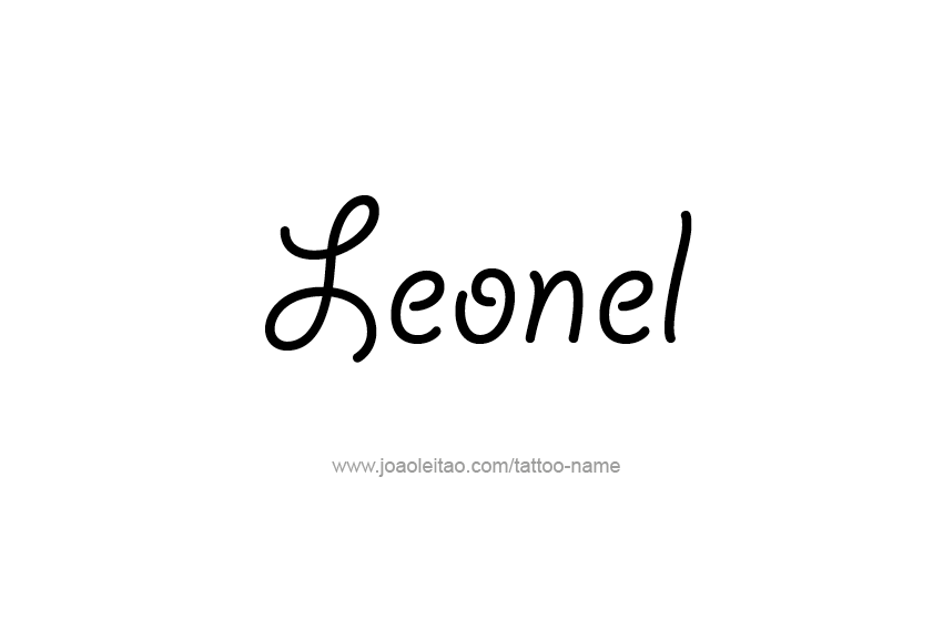 Tattoo Design  Name Leonel   