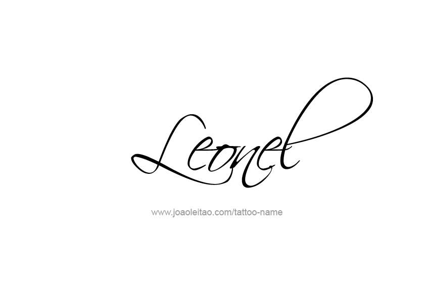 Tattoo Design  Name Leonel   