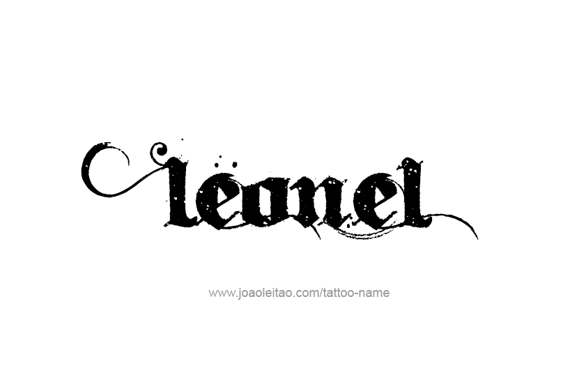 Tattoo Design  Name Leonel   