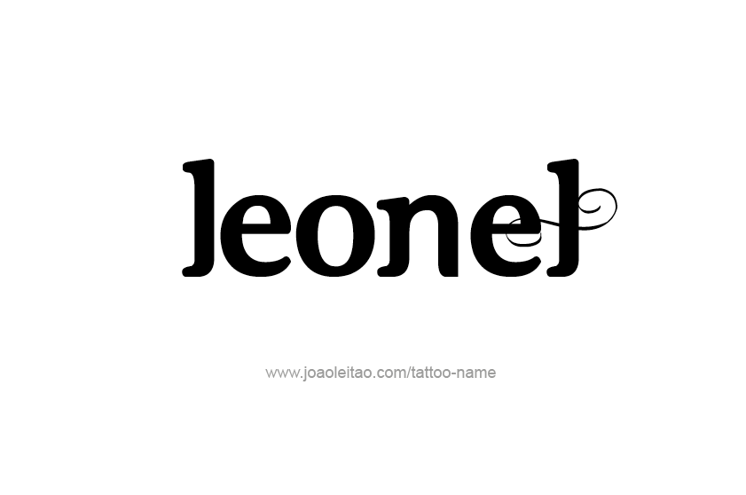 Tattoo Design  Name Leonel   