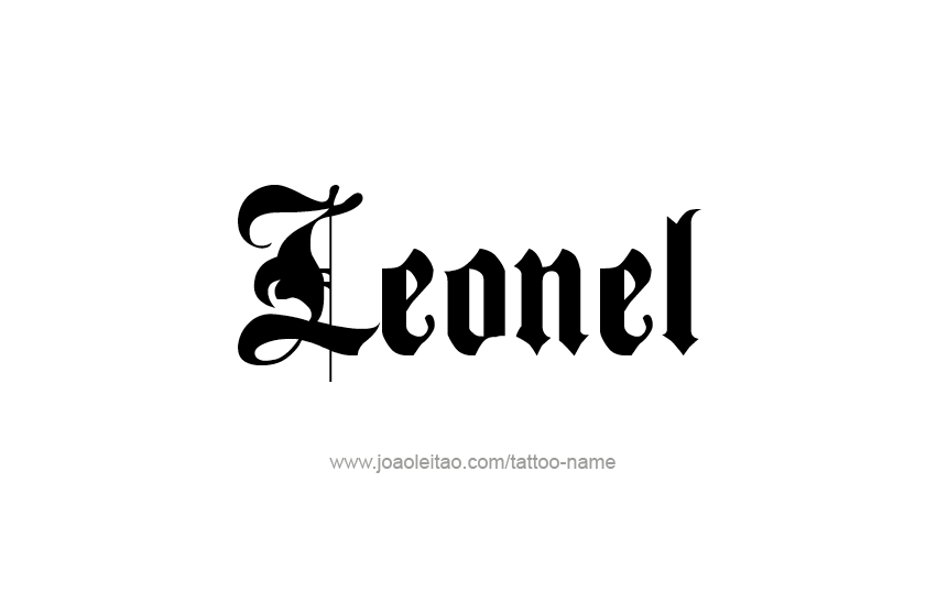 Tattoo Design  Name Leonel   