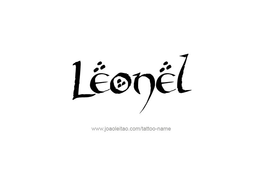 Tattoo Design  Name Leonel   