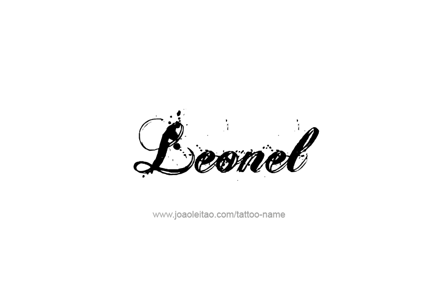 Tattoo Design  Name Leonel   