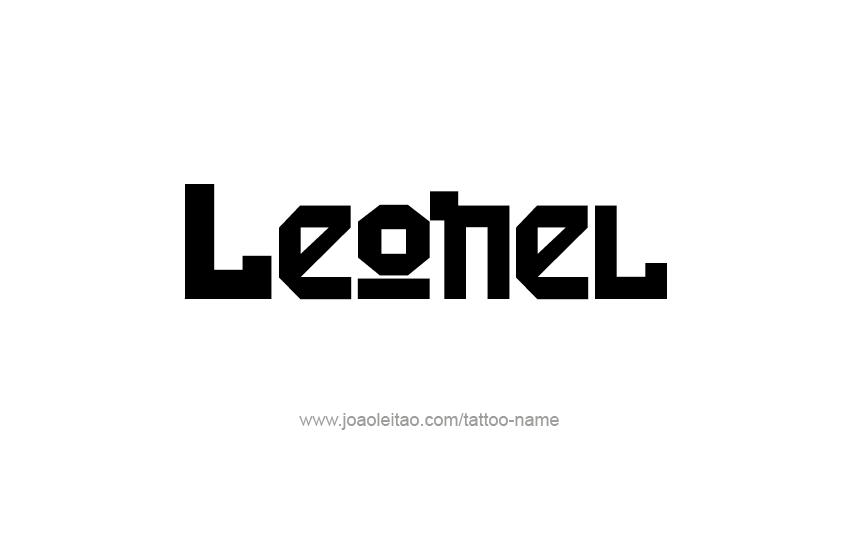 Tattoo Design  Name Leonel   