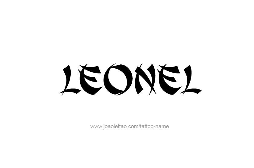 Tattoo Design  Name Leonel