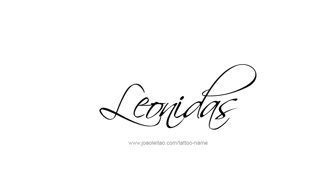 Tattoo Design  Name Leonidas   