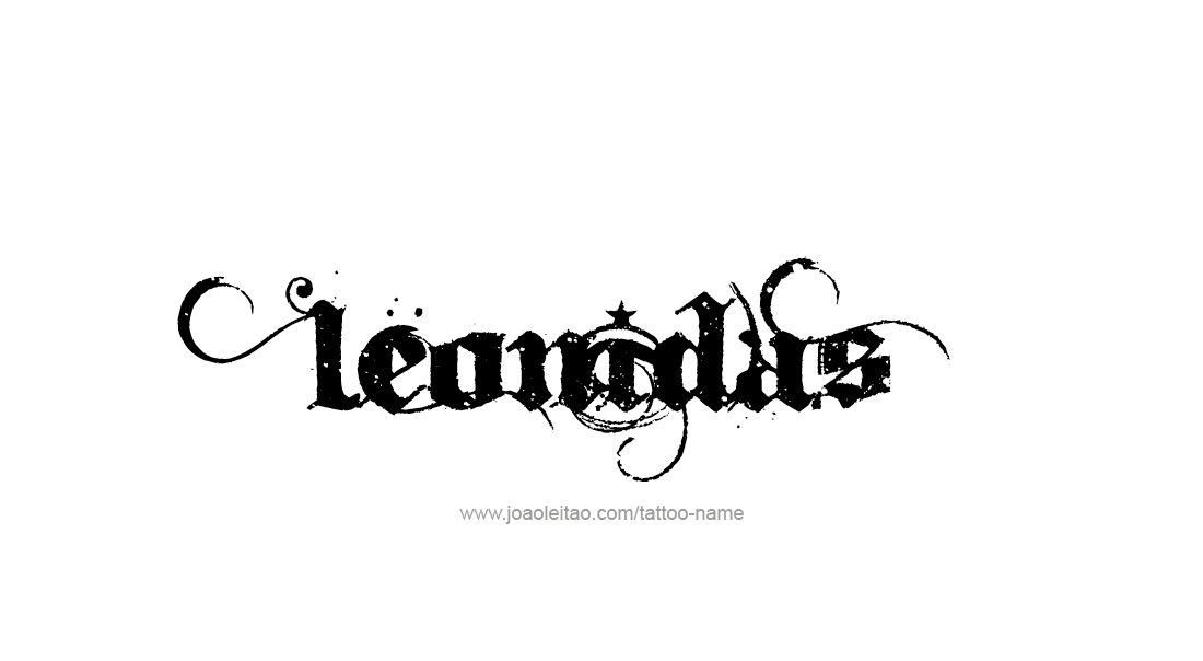 Tattoo Design  Name Leonidas   