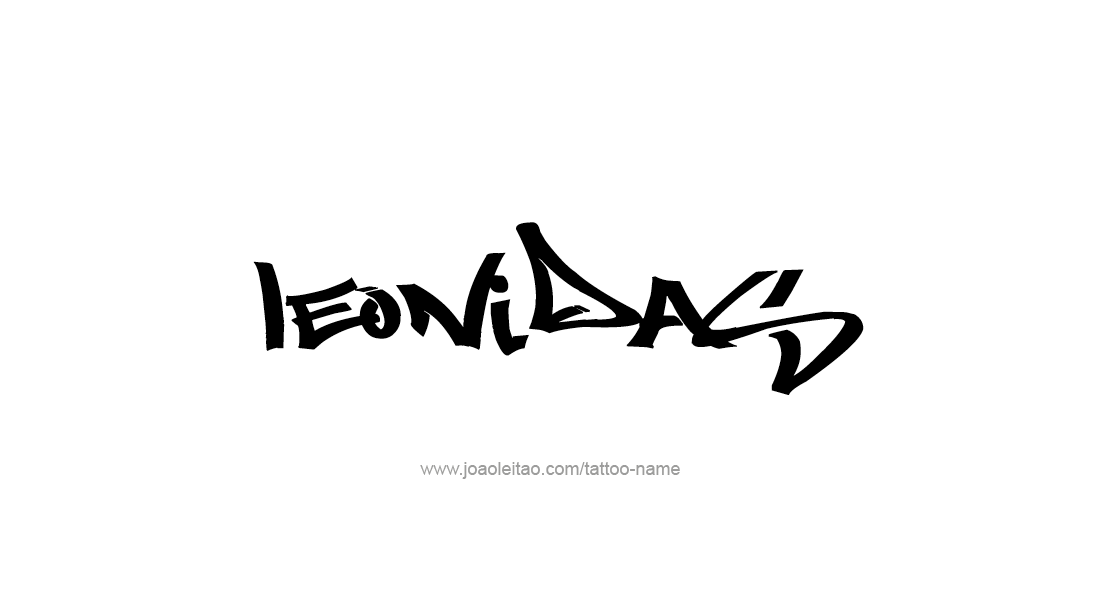 Tattoo Design  Name Leonidas   