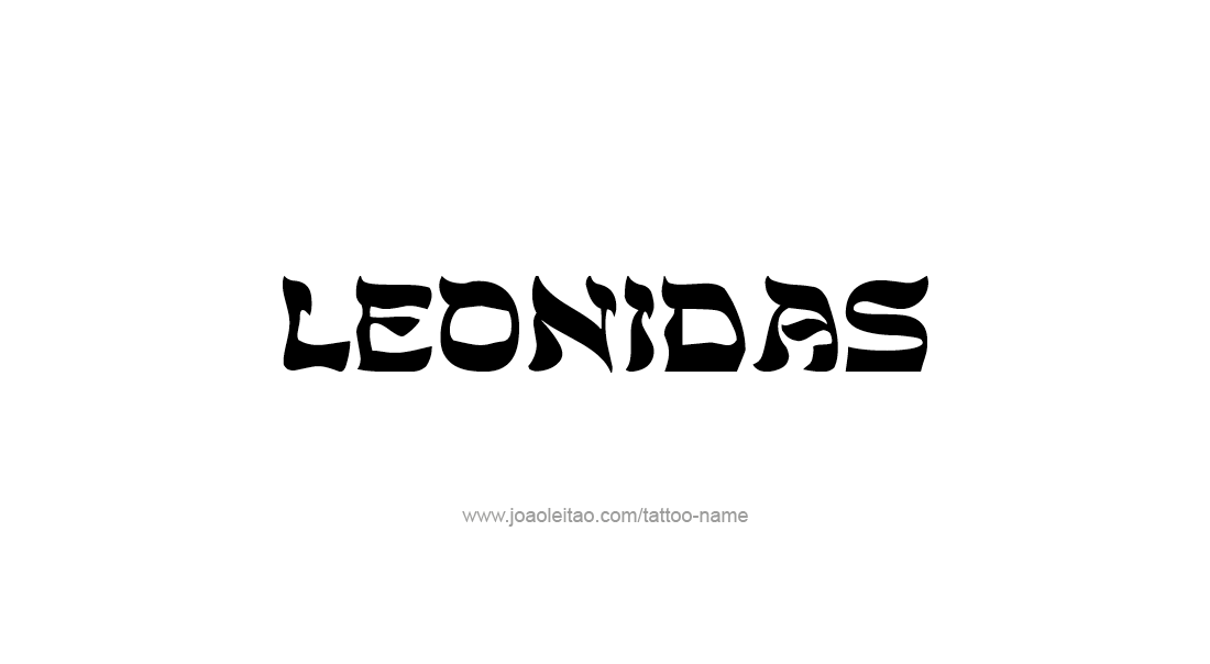 Tattoo Design  Name Leonidas   