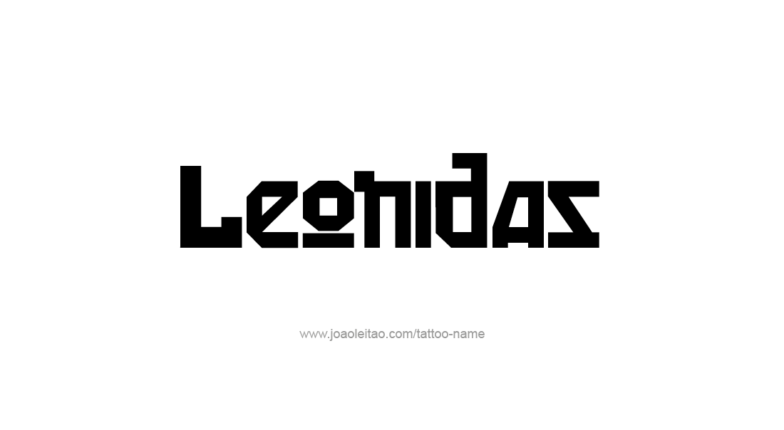 Tattoo Design  Name Leonidas   