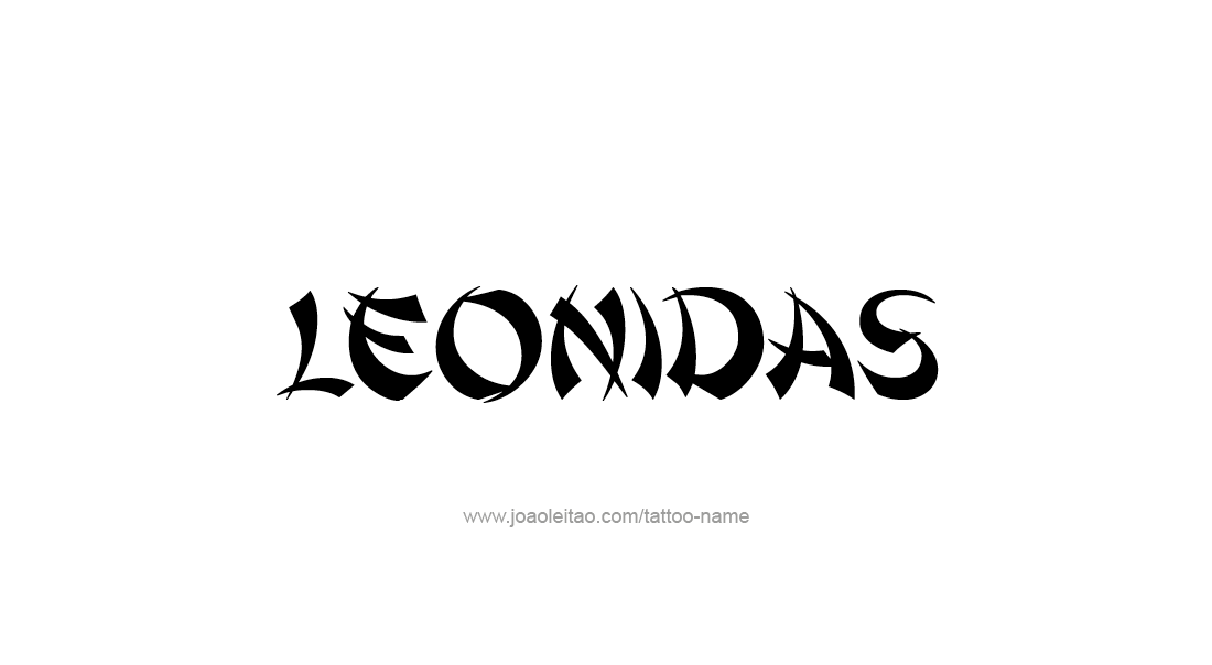 Tattoo Design  Name Leonidas