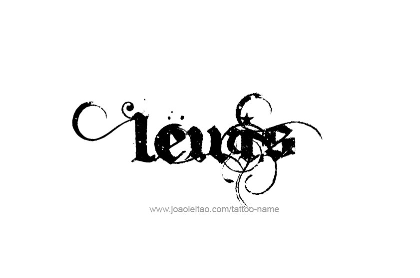 Tattoo Design  Name Lewis   