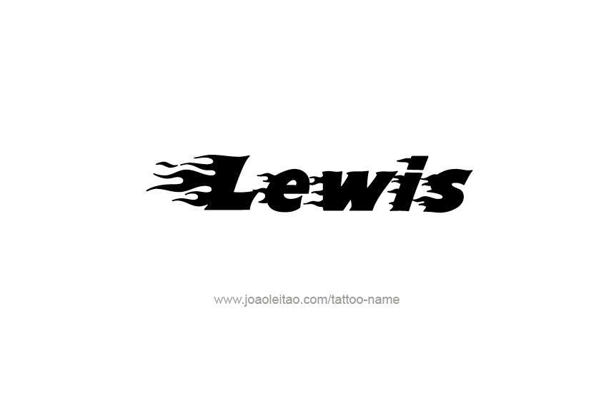 Tattoo Design  Name Lewis   