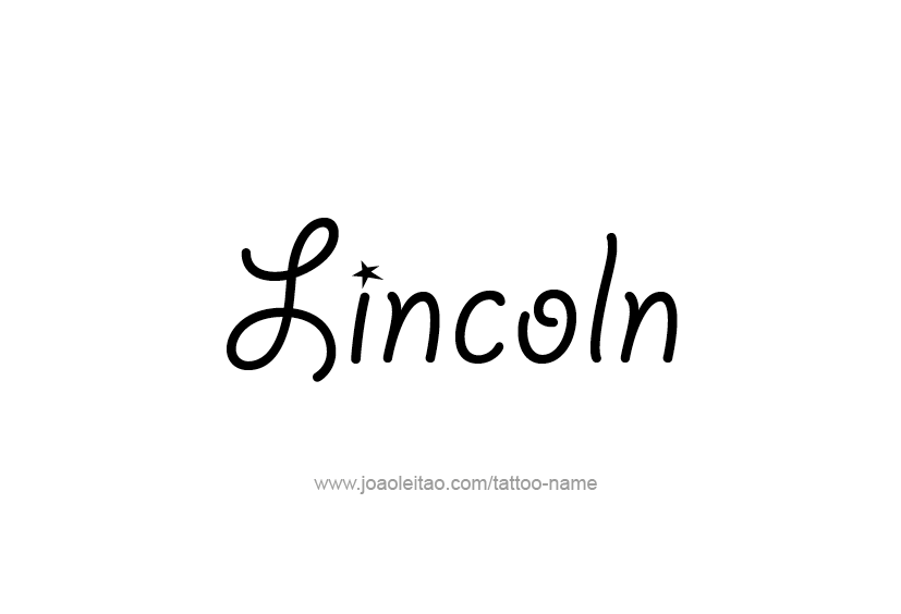 Tattoo Design  Name Lincoln   