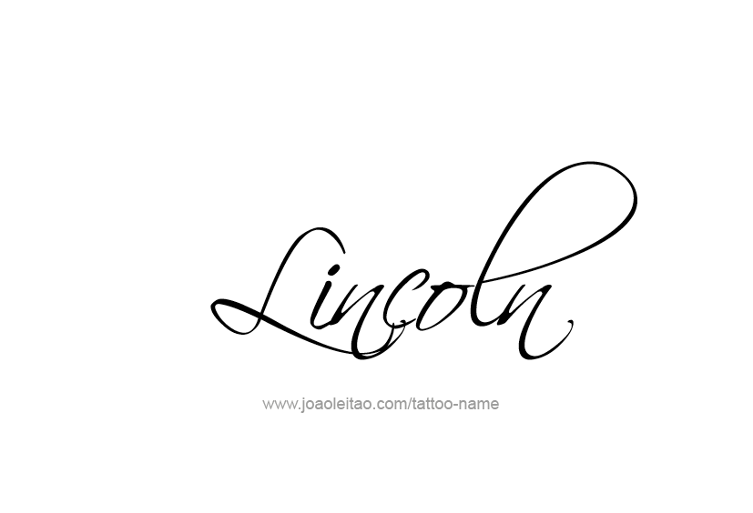 Tattoo Design  Name Lincoln   