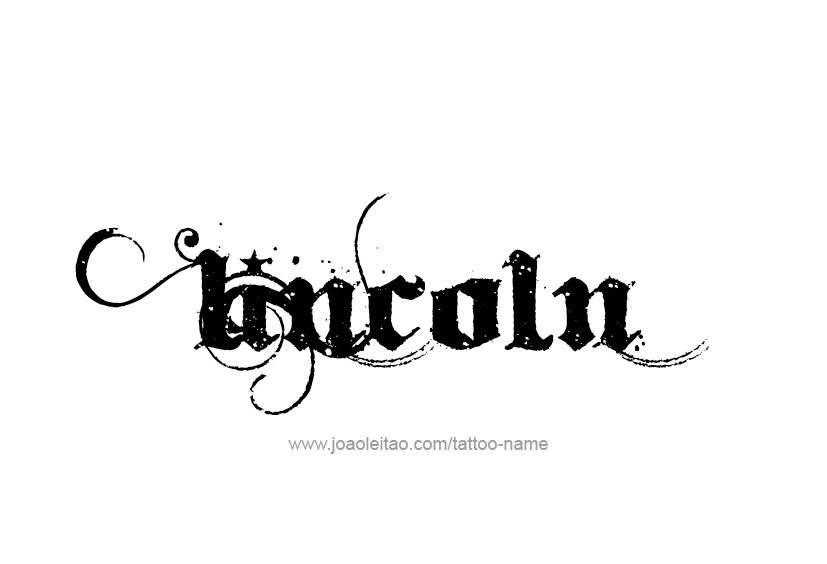 Tattoo Design  Name Lincoln   