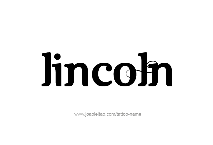 Tattoo Design  Name Lincoln   