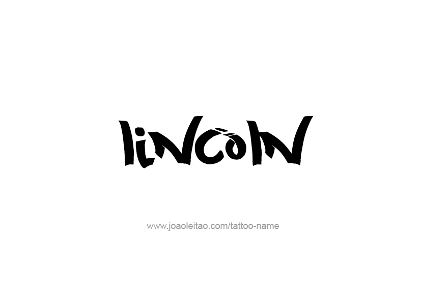 Tattoo Design  Name Lincoln   