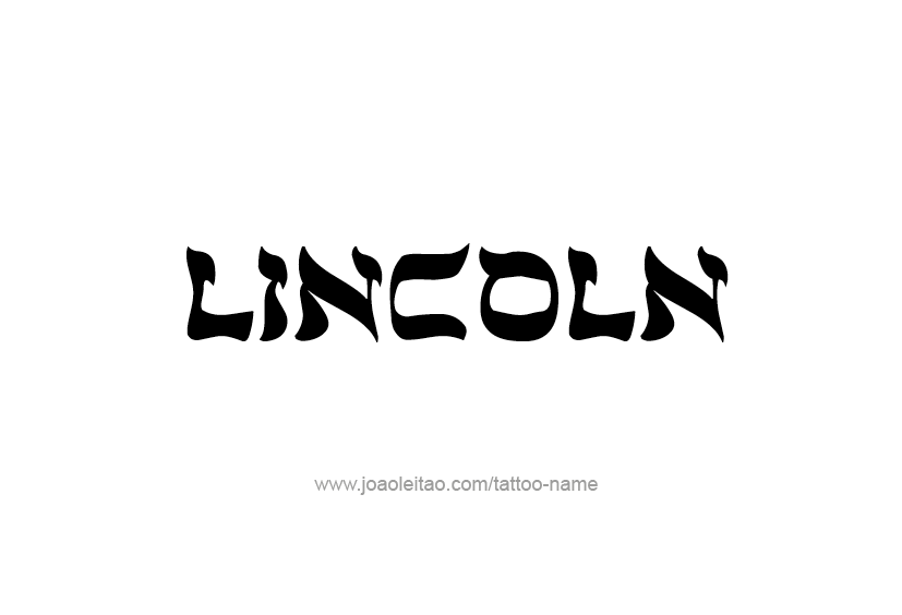 Tattoo Design  Name Lincoln   