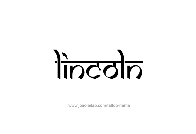 Tattoo Design  Name Lincoln   