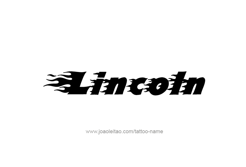 Tattoo Design  Name Lincoln   