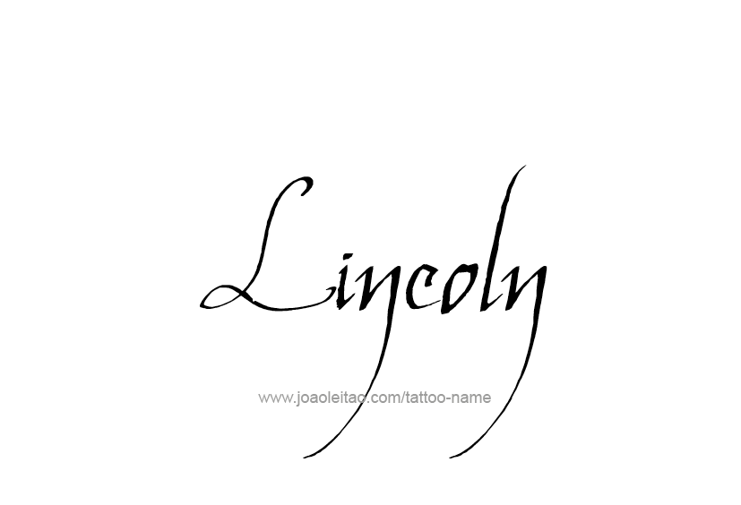 Tattoo Design  Name Lincoln   