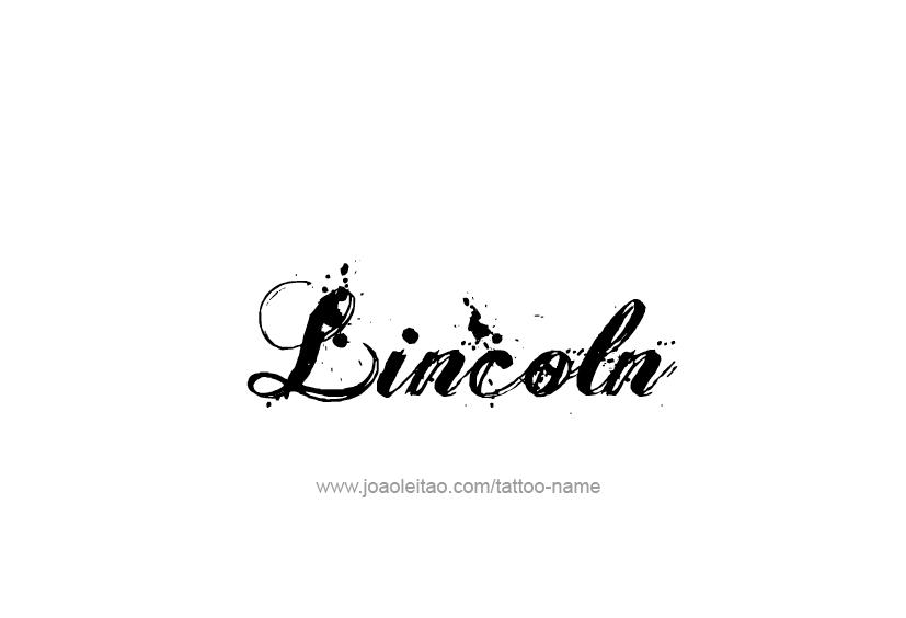 Tattoo Design  Name Lincoln   