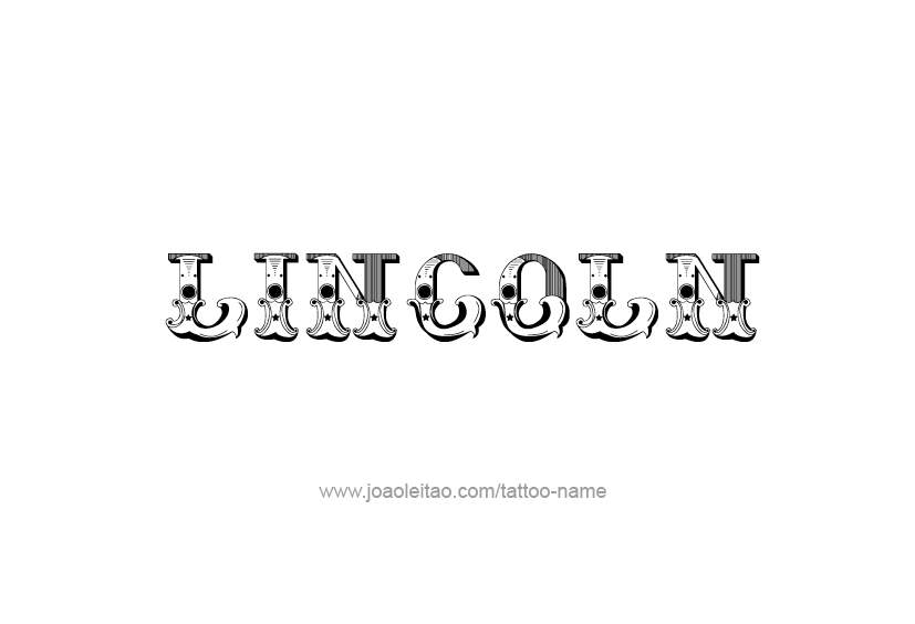 Tattoo Design  Name Lincoln   