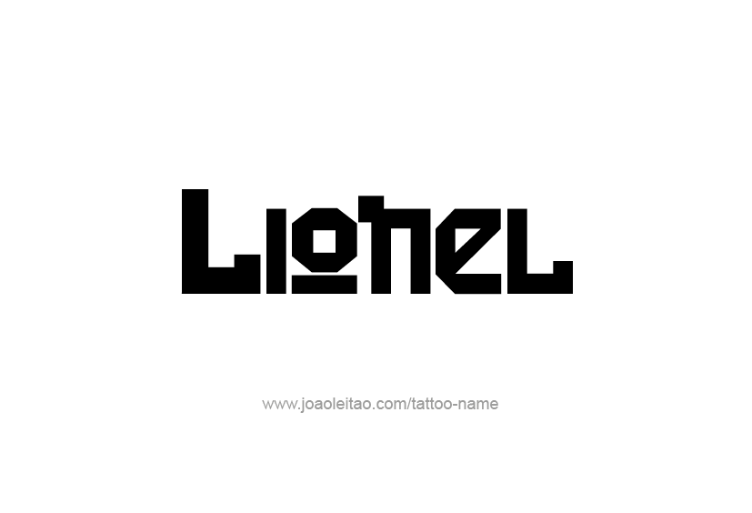 Tattoo Design  Name Lionel   