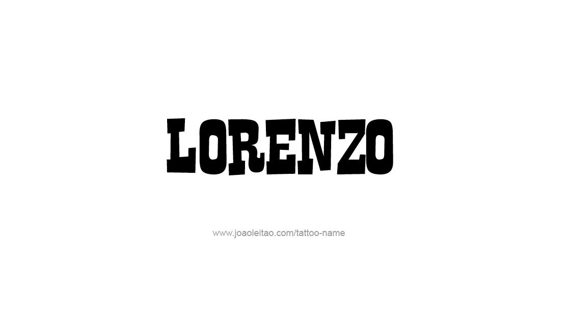 Tattoo Design  Name Lorenzo   