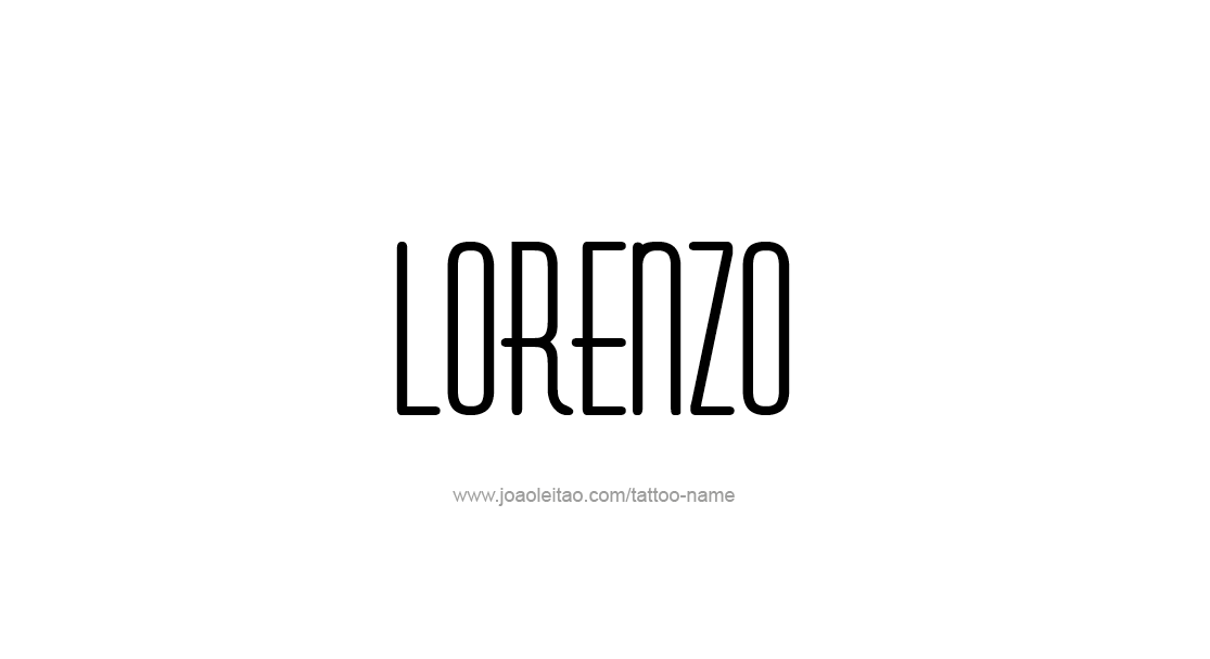 Tattoo Design  Name Lorenzo   