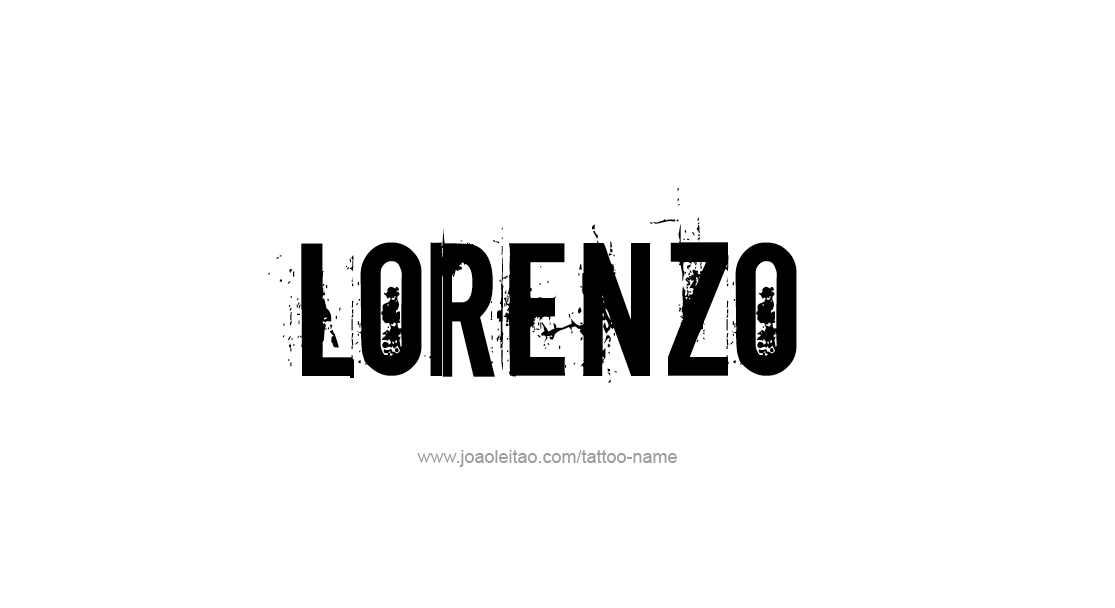 Tattoo Design  Name Lorenzo   