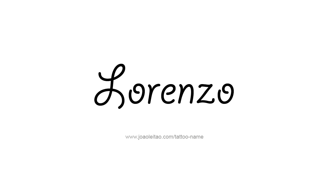 Tattoo Design  Name Lorenzo   