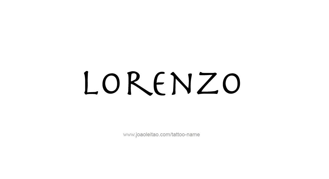 Tattoo Design  Name Lorenzo   