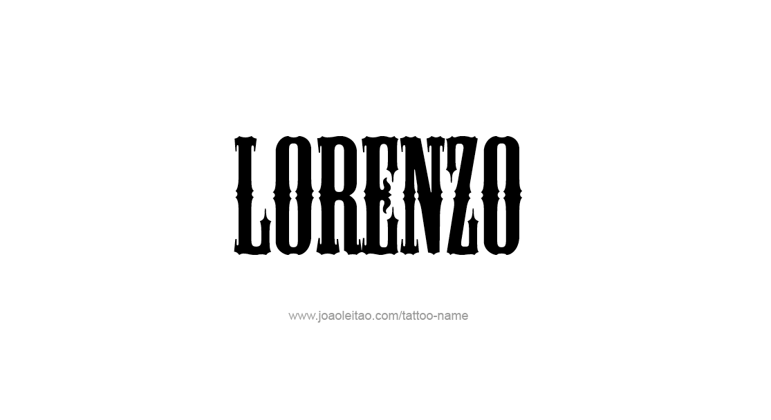 Tattoo Design  Name Lorenzo   