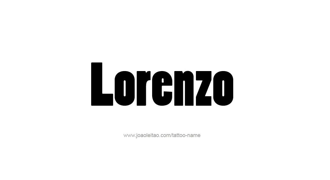 Tattoo Design  Name Lorenzo   