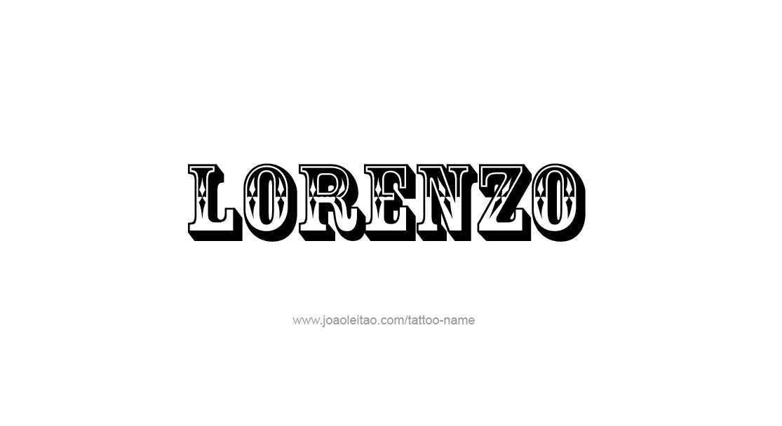Tattoo Design  Name Lorenzo   