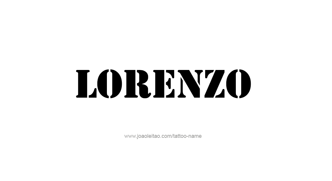 Tattoo Design  Name Lorenzo   